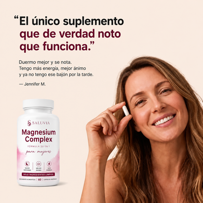 Magnesium Complex para Mujeres | Fórmula 20 en 1