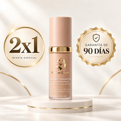 Base de Maquillaje Antiedad con SPF 50 – Se Adapta a tu Tono de Piel