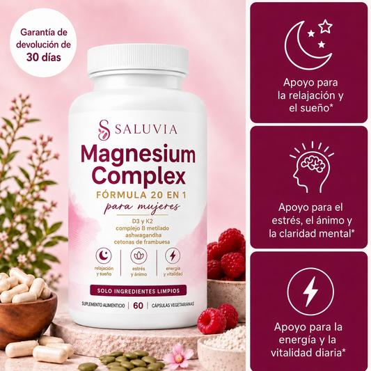 Magnesium Complex para Mujeres | Fórmula 20 en 1