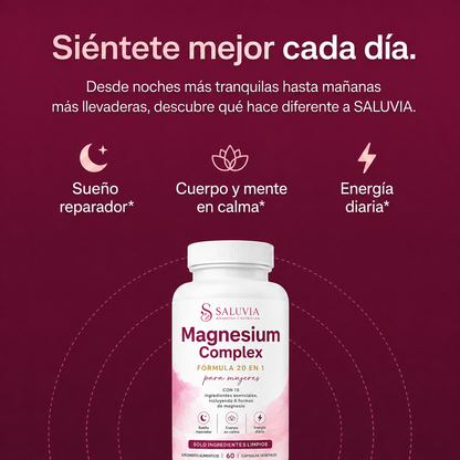 Magnesium Complex para Mujeres | Fórmula 20 en 1