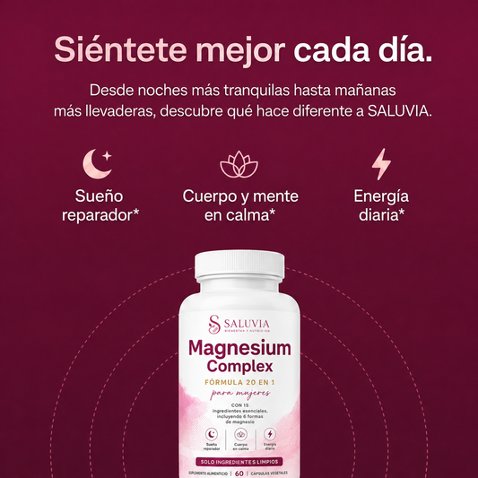 Magnesium Complex para Mujeres | Fórmula 20 en 1